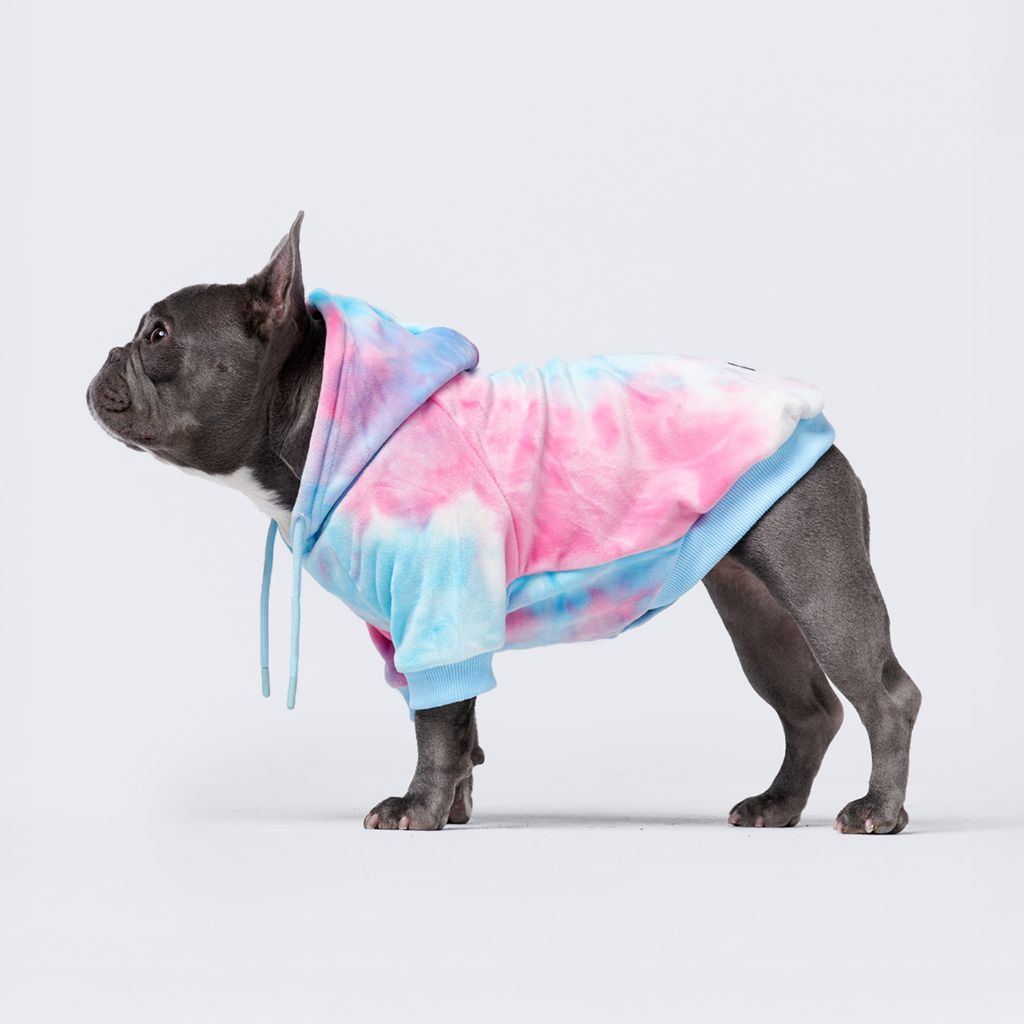 Velvet Dog Hoodie - Snow Cone