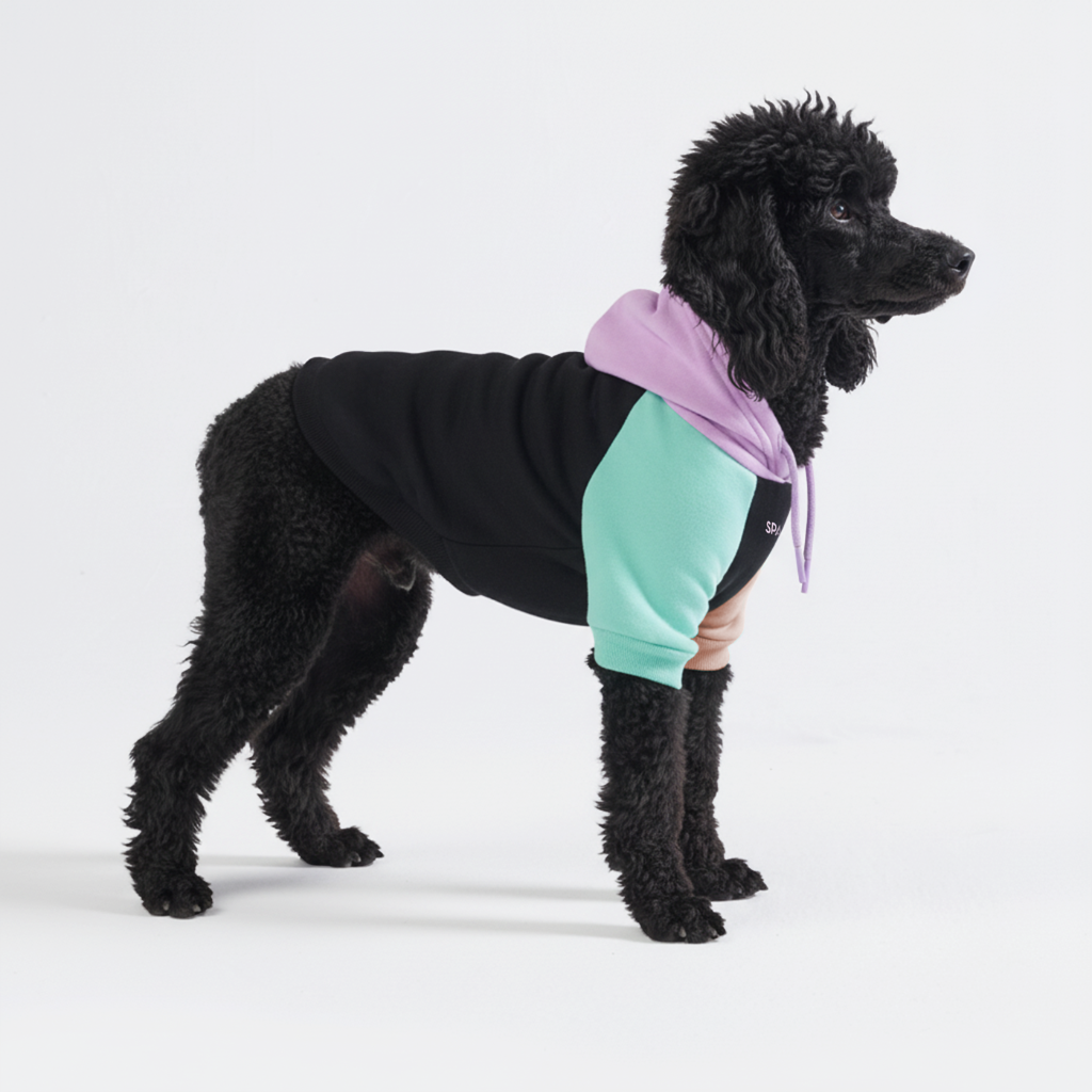 Color Block Dog Hoodies